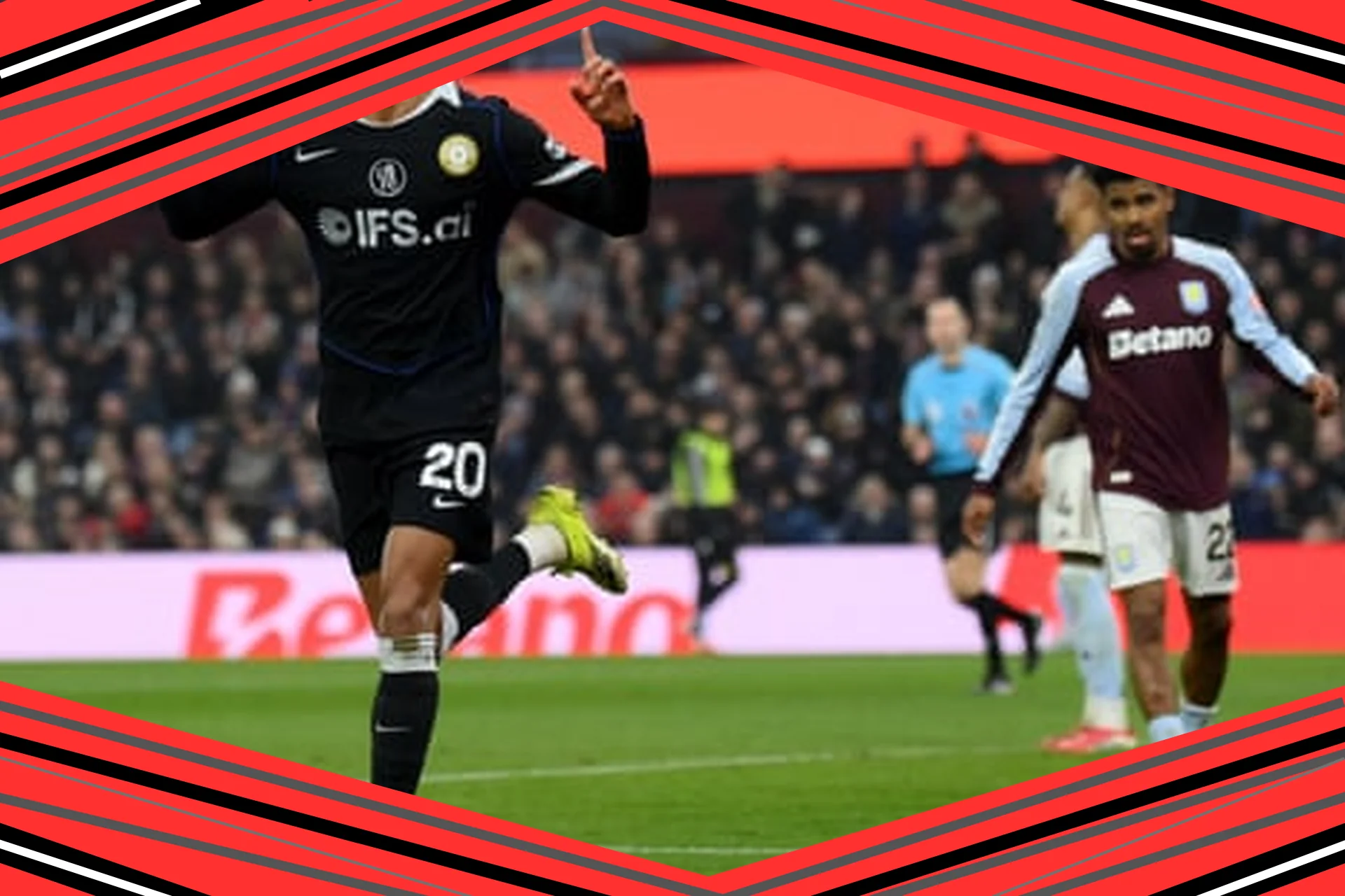 Chelsea écrase Aston Villa 4-1 : Joao Pedro signe un triplé étincelant