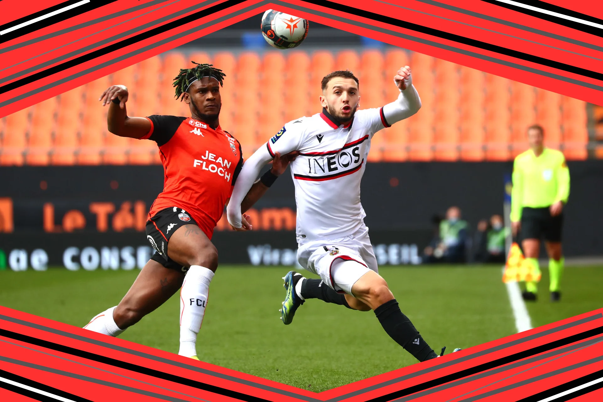 Lorient réduit à 10 joueurs, éliminé par Nice en Coupe de France