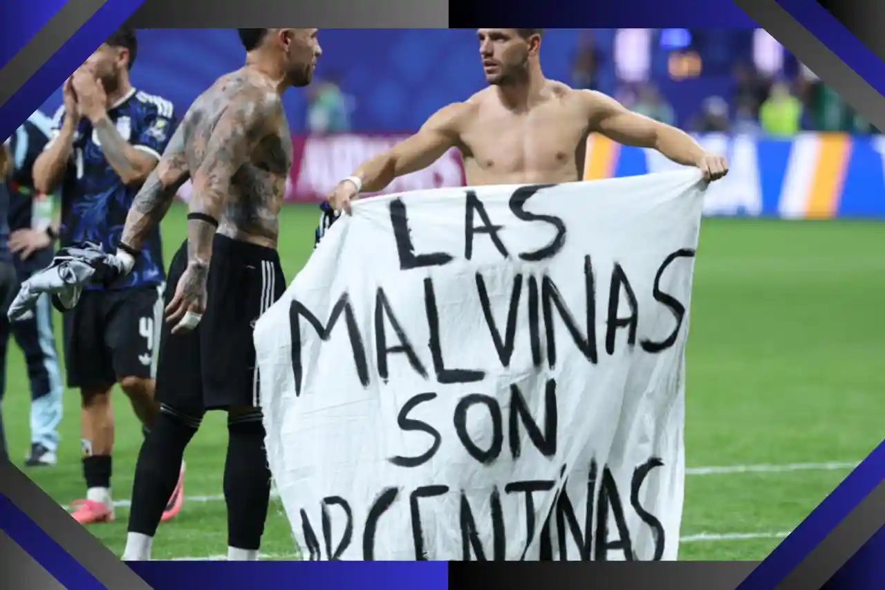 Argentina Falklands banner World Cup 2026